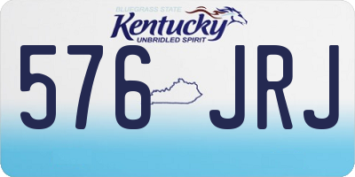 KY license plate 576JRJ