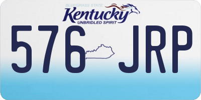 KY license plate 576JRP