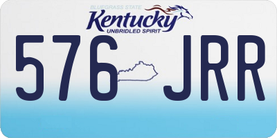KY license plate 576JRR