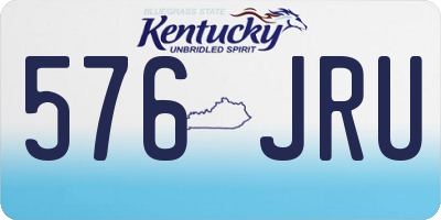 KY license plate 576JRU