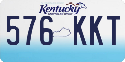 KY license plate 576KKT