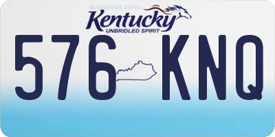 KY license plate 576KNQ