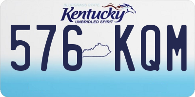 KY license plate 576KQM
