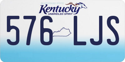 KY license plate 576LJS