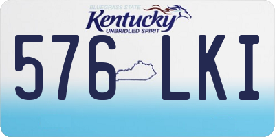 KY license plate 576LKI
