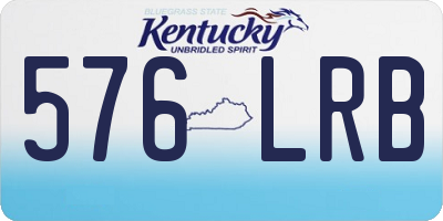KY license plate 576LRB