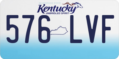KY license plate 576LVF