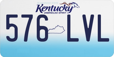 KY license plate 576LVL