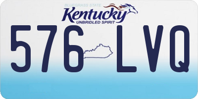 KY license plate 576LVQ