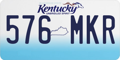 KY license plate 576MKR