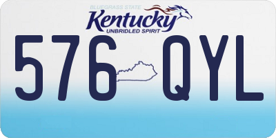 KY license plate 576QYL