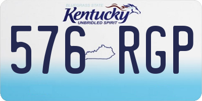 KY license plate 576RGP