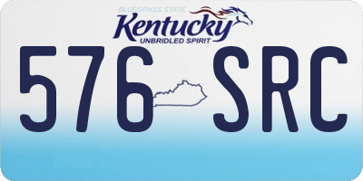 KY license plate 576SRC