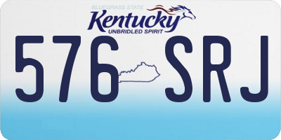 KY license plate 576SRJ