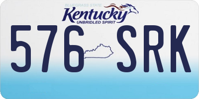KY license plate 576SRK