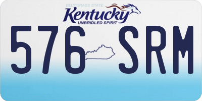 KY license plate 576SRM