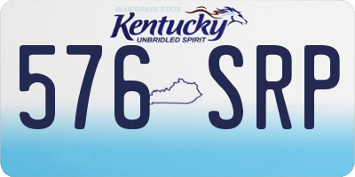 KY license plate 576SRP