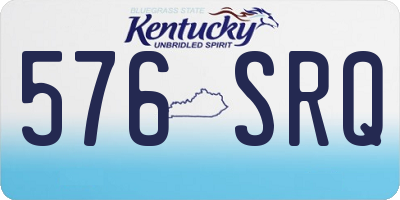 KY license plate 576SRQ
