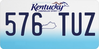 KY license plate 576TUZ