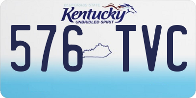 KY license plate 576TVC