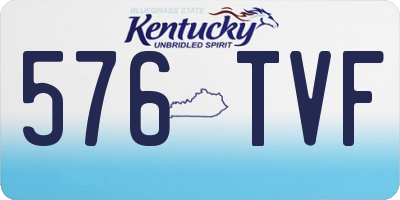 KY license plate 576TVF