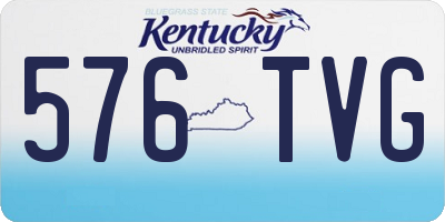 KY license plate 576TVG