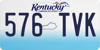 KY license plate 576TVK