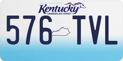 KY license plate 576TVL