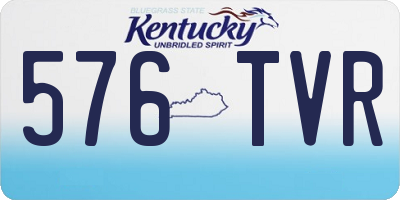 KY license plate 576TVR