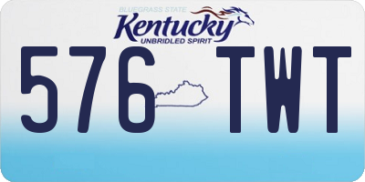 KY license plate 576TWT