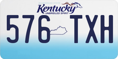 KY license plate 576TXH