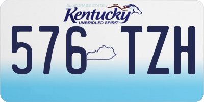 KY license plate 576TZH