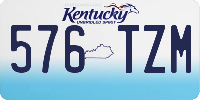 KY license plate 576TZM