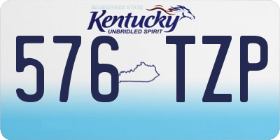 KY license plate 576TZP