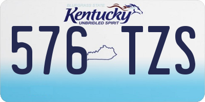 KY license plate 576TZS