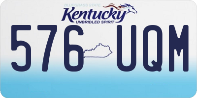 KY license plate 576UQM