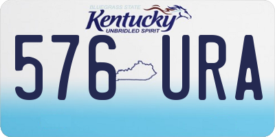 KY license plate 576URA