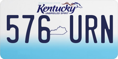 KY license plate 576URN