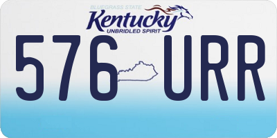 KY license plate 576URR