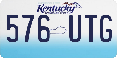 KY license plate 576UTG