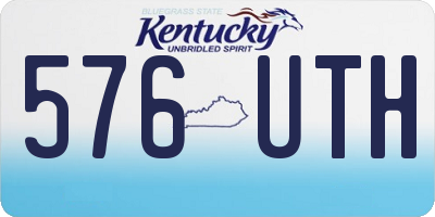 KY license plate 576UTH