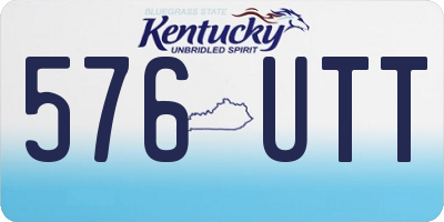 KY license plate 576UTT