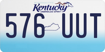 KY license plate 576UUT