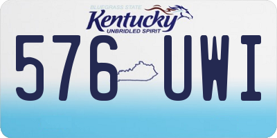 KY license plate 576UWI