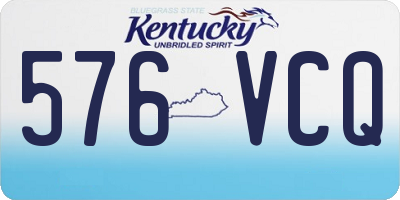 KY license plate 576VCQ