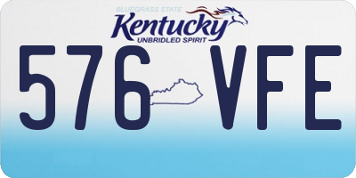 KY license plate 576VFE