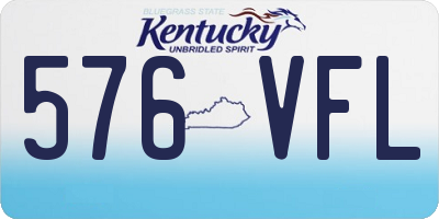 KY license plate 576VFL