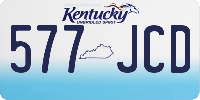 KY license plate 577JCD