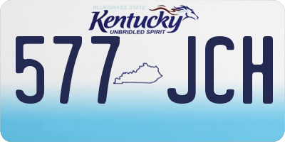 KY license plate 577JCH