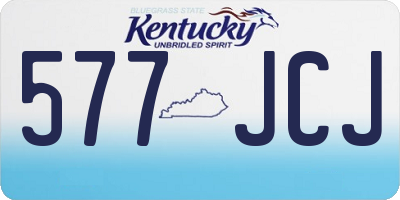 KY license plate 577JCJ